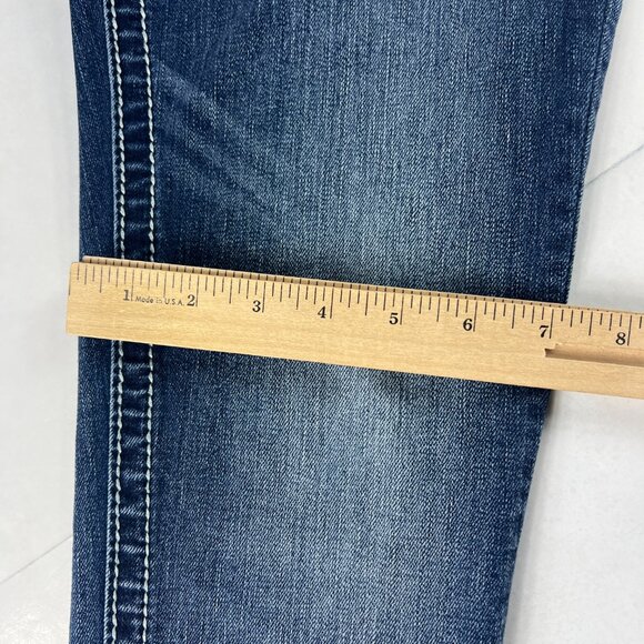 Miss Me Jeans Women's 29x25* Low Rise Skinny Ankle Blue Embellished Denim Tag 27 - Picture 13 of 16